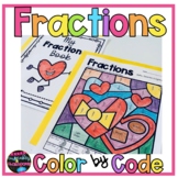 Fractions Color By Number Worksheets   Fractions Coloring 
