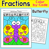 Butterfly Spring Color by Fractions Worksheet – Fun for Ma