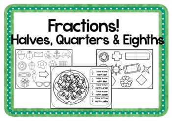 Preview of Fractions Colouring Sheets Bundle