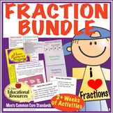Fractions - Bundled Lessons - Interactive Notebook, Hands-