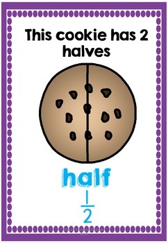 Fractions- Cookie Fractions by Classroom Ponderings | TpT