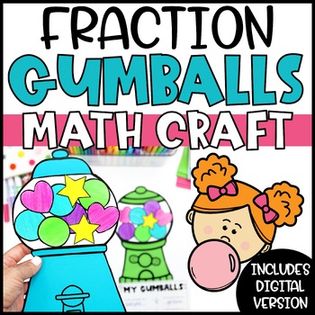 Preview of Fractions Craft | Fraction Activities for 2nd or 3rd Grade