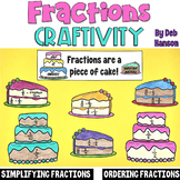 Fractions Worksheets and Craftivity: Simplifying & Compari
