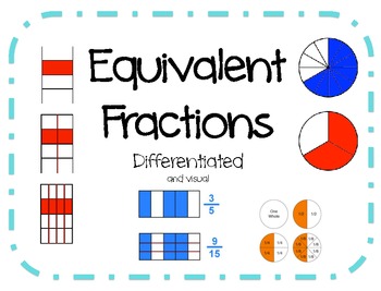 Preview of Fractions- Creating Equivalent Fractions (differentiated)