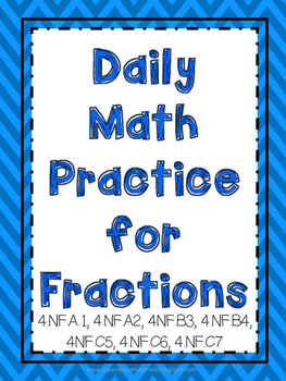 Preview of Fractions - Daily Math Practice