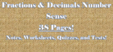 Fractions & Decimals Number Sense Unit Materials