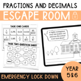 Convert Fractions, Decimals, and Percents Escape Room Logi