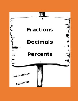 Preview of Fractions / Decimals / Percent