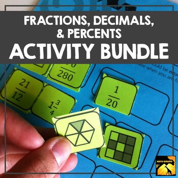 Preview of Fractions, Decimals, & Percents Activity Bundle