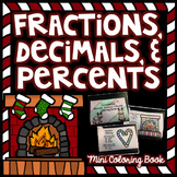 Fractions, Decimals, & Percents - Christmas Math Coloring Book
