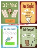 Fractions, Decimals, Prime Numbers, Centers: Math Card Gam