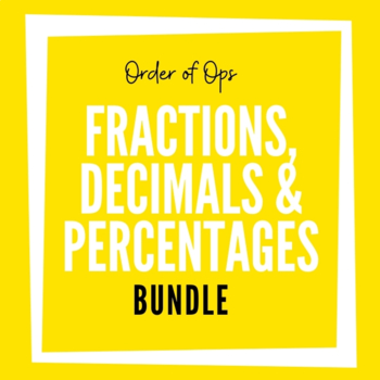 Preview of Fractions, Decimals and Percentages Bundle