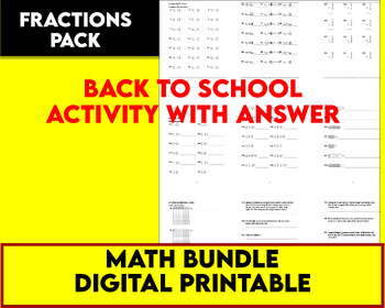 Preview of Fractions, Decimals and Percentages... Workbook: Practice Workbook on Fractions