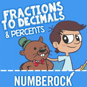 Preview of Fractions, Decimals, & Percents: Converting Fractions to Decimals to Percents