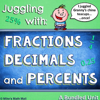 Preview of Fractions, Decimals, and Percents (Bundled Unit)