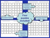 Fractions, Decimals, and Percents Matching Puzzles
