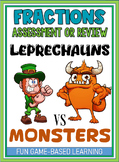 Fractions {Digital Resources} Leprechauns vs Monsters Game