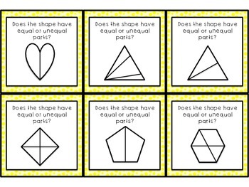 Fractions Equal or Unequal Parts Game by Jessica Annand | TpT