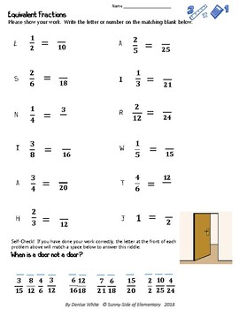 fractions equivalent and renaming mixed numbers improper fractions