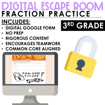 Preview of Fractions | Math Escape Room