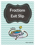 Fractions Exit Slip