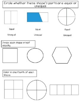 Preview of Fractions Exit Ticket