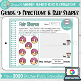 Fractions & Fair Shares grade 2 2020 Ontario Math DIGITAL 