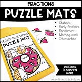 Fractions First Grade, Second Grade Math | Puzzle Mats