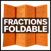 Fractions Foldable - Interactive Math Notebook Insert