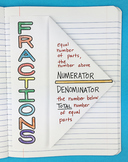 Doodle - FREE Fractions Interactive Notebook Foldable FREE