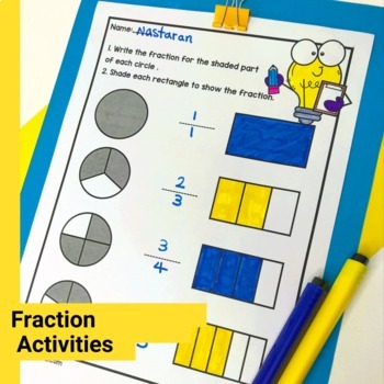 3rd Grade Fractions Review - Equivalent Fractions Worksheets - Comparing