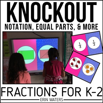 Preview of Fractions - Fraction Games - Writing Fractions - Equivalent Fractions - Knockout