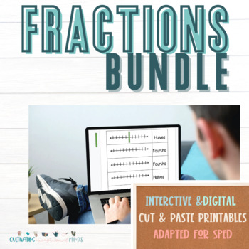 Preview of Fractions | Fractions on Number Line | Math | Special Ed| Equivalent Fractions