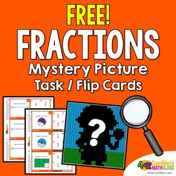 Preview of Free Fractions Coloring Activity, Fraction Mystery Pictures