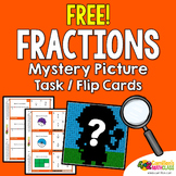 Free Fractions Coloring Activity, Fraction Mystery Pictures