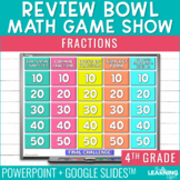 Fractions Game Show | 4th Grade Math Review Test Prep Activity