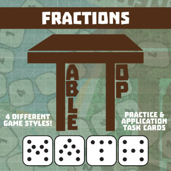 Preview of Fractions Game - Small Group TableTop Practice Activity