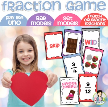 Preview of Fractions Game Valentine