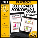 Fractions Google Form Math Assessments