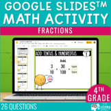Fractions Google Slides | 4th Grade Digital Math Review Te
