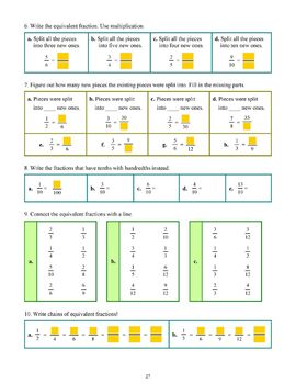 Fractions, Grade 4 by Maria Miller | Teachers Pay Teachers