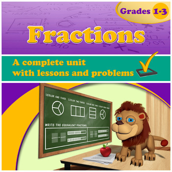 Preview of Fractions, Grades 1-3 (Distance Learning)