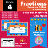 Fall Math Activities: 4th Grade Fractions