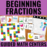 Fractions Guided Math Centers | Beginning Fractions