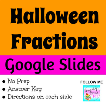 Preview of Fractions Halloween Pumpkins  l  Google Slides  l  Internet Activity