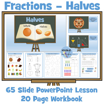 Preview of Fractions: Halves