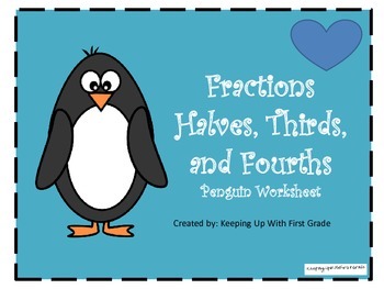 Preview of Fractions: Halves, Thirds, and Fourths  Penguin