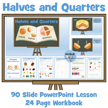 Preview of Fractions: Halves and Quarters