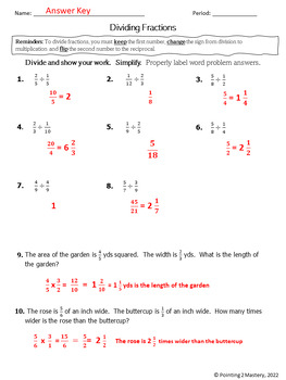 fun fractions homework