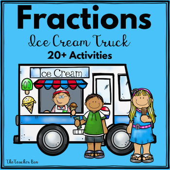 Preview of Fractions-Ice Cream Truck - K-2nd Grade